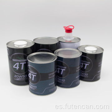 Lata de lata de aceite de motor personalizada para aceite lubricante